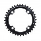 CHAINRING FOR MTB- Ø104 - 4arms-FOR DOUBLE- 36T. Ø104 2X10 OUTER BLACK STRONGLIGHT . 10 Speed SHIMANO (EXCEPT XT/XTR) NON THREADED- Thickness 5 mm 3700223713370
