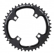 CHAINRING FOR MTB- Ø104 - 4arms-FOR DOUBLE- 42T. Ø104 2X10 OUTER BLACK STRONGLIGHT . 10 Speed SHIMANO (EXCEPT XT/XTR) NON THREADED 3700223718658