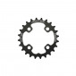 CHAINRING FOR MTB - 24T. Ø64 2X10 "INNER" BLACK STRONGLIGHT -4 ARMS- 10 Speed SHIMANO XT M785 (FOR OUTER 38T. ) NON THREADED- thickness 3,5mm 3700223713493