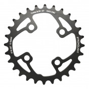 CHAINRING FOR MTB - 28T. Ø64 2X10 "INNER" BLACK STRONGLIGHT -4 ARMS- 10 Speed SHIMANO XT M785 (FOR OUTER 40/42T. ) NON THREADED- Thickness 3,5mm 3700223713523
