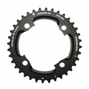 CHAINRING FOR MTB- Ø104 - 4arms-FOR DOUBLE- 36T. Ø104 2X10 OUTER BLACK STRONGLIGHT . 10 Speed SHIMANO XT M785 (FOR "INNER" 22T. ) NON THREADED- Thickness 5 mm 3700223713424