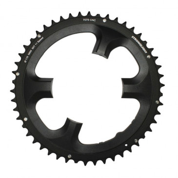 PLATEAU ROUTE 4BRA D.110 POUR SHIMANO 105 5800 STRONGLIGHT 50DTS EXTERIEUR NOIR 11V. 3700223716777