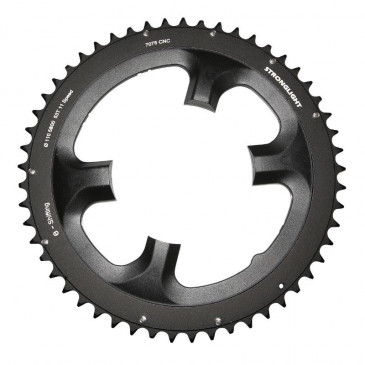PLATEAU ROUTE 4BRA D.110 POUR SHIMANO 105 5800 STRONGLIGHT 53DTS EXTERIEUR NOIR 11V. 3700223716807
