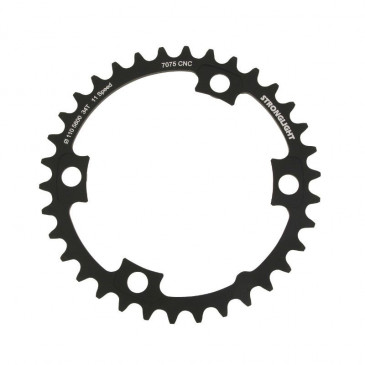 PLATEAU ROUTE 4BRA D.110 POUR SHIMANO 105 5800 STRONGLIGHT 34DTS INTERIEUR NOIR COMPATIBLE ULTEGRA 6800 / DURA-ACE 9000 11V. 3700223716814