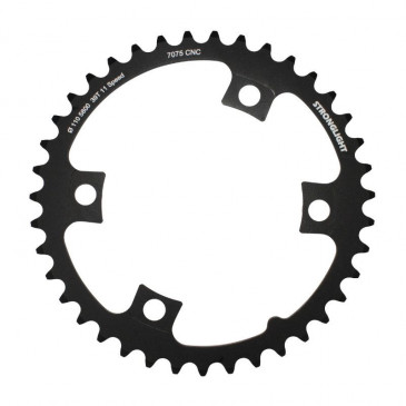 PLATEAU ROUTE 4BRA D.110 POUR SHIMANO 105 5800 STRONGLIGHT 39DTS INTERIEUR NOIR COMPATIBLE ULTEGRA 6800 / DURA-ACE 9000 11V. 3700223716845