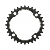 CHAINRING FOR MTB- Ø104 - 4arms-FOR SINGLE- 32T. Ø104 BLACK -ALUMINIUM- 7075 STRONGLIGHT . X01 11 Speed - Thickness 5 mm 3700223713653