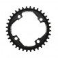 CHAINRING FOR MTB- Ø104 - 4arms-FOR SINGLE- 36T. Ø104 BLACK -ALUMINIUM- 7075 STRONGLIGHT . X01 11 Speed- Thickness 5 mm 3700223713677
