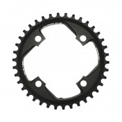 CHAINRING FOR MTB- Ø104 - 4arms-FOR SINGLE- 38T. Ø104 BLACK -ALUMINIUM- 7075 STRONGLIGHT . X01 11 Speed- Thickness 5 mm 3700223713684
