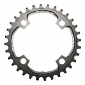 CHAINRING FOR MTB-FOR SINGLE- 32T. Ø94 BLACK -ALUMINIUM- 7075 STRONGLIGHT -4 ARMS- for SRAM X01 11 Speed- Thickness 5 mm 3700223713615