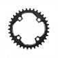 CHAINRING FOR MTB-FOR SINGLE- 34T. Ø94 BLACK -ALUMINIUM- 7075 STRONGLIGHT -4 ARMS- for SRAM X01 11 Speed- Thickness 5 mm 3700223713622