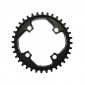 CHAINRING FOR MTB-FOR SINGLE- 36T. Ø94 BLACK -ALUMINIUM- 7075 STRONGLIGHT -4 ARMS-for SRAM X01 11 Speed- Thickness 5 mm 3700223713639