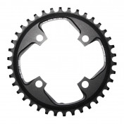 CHAINRING FOR MTB-FOR SINGLE- 38T. Ø94 BLACK -ALUMINIUM- 7075 STRONGLIGHT -4 ARMS- for SRAM X01- Thickness 5 mm 3700223713646
