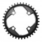 CHAINRING FOR MTB-FOR SINGLE- 38T. Ø94 BLACK -ALUMINIUM- 7075 STRONGLIGHT -4 ARMS- for SRAM X01- Thickness 5 mm 3700223713646