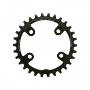 CHAINRING FOR MTB-FOR SINGLE- 30T. Ø76 BLACK -ALUMINIUM- 7075 STRONGLIGHT -4 ARMS- For Sram XX1 11 Speed 3700223713554
