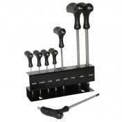 ALLEN KEY - P2R - T HANDLE + BALL END Ø 2/2,5/3/4/5/6/8/10 (SET OF 8 KEYS) 3700948044612
