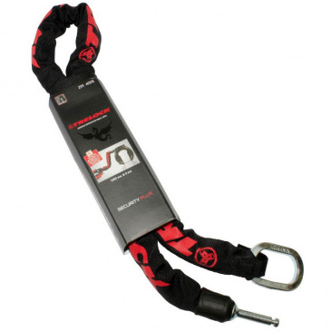 ANTIVOL VELO CHAINE A BOUCLE POUR FER A CHEVAL PLUG TRELOCK ZR455 NOIR CABLE 1M DIAM 8mm (PROFONDEUR PLUG FIXATION 50mm ET DIAM 9.6mm) 4016167044609