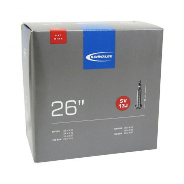 CHAMBRE A AIR VELO 26 x 3.50-4.80 SCHWALBE VALVE PRESTA OBUS DEMONTABLE TOUT ALU (SV13J) 4026495774581