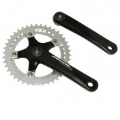 CHAINSET FOR ROAD BIKE- MICHE 9/10 Speed -ALUMINIUM- 155mm- DOUBLE 42-36 (TAPERED SQUARE 107mm) 8058258295213