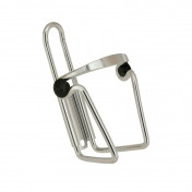 BOTTLE CAGE- NEWTON N1 ALUMINIUM / anti-vibration pads - SILVER - ON CARD 3700948073650