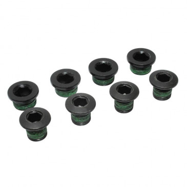 INTRAVIS PEDALIER SRAM VTT DOUBLE (POUR PETIT PLATEAU FILETE) (JEU DE 4) - VIS ET CHEMINEE 0710845408816
