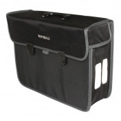 SINGLE BAG FOR BICYCLE -REAR- BASIL MALAGA - LEFT/RIGHT 17L BLACK (40x16x31cm) HOOK ON LUGGAGE RACK 8715019170195