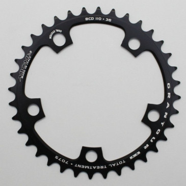 PLATEAU ROUTE 5BRA D.110 MICHE 36DTS INTERIEUR TYPE SHIMANO ET CAMPAGNOLO ALU NOIR 9/10V. 8056772578713