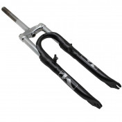 FORK- FOR MTB 24 " M-W STEEL-BLACK - COIL/ELASTOMER -TRAVEL. 50mm THREADED STEERER (220/130MM) Ø 1"-22,2 INNER 3700948147597