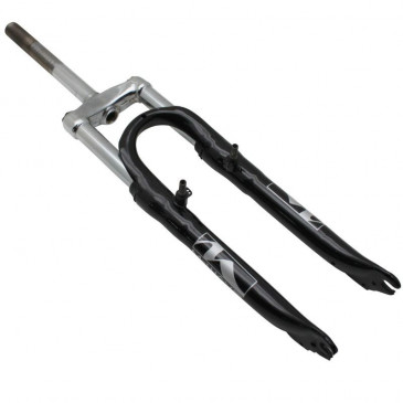 FORK- FOR MTB 24 " M-W STEEL-BLACK - COIL/ELASTOMER -TRAVEL. 50mm THREADED STEERER (220/130MM) Ø 1"-22,2 INNER