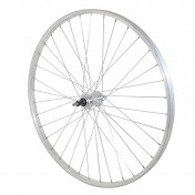 WHEEL FOR URBAN BIKE- 650X35B -REAR ALUMINIUM -ALUMINIUM HUB- SOLID SPINDLE- 7/6/5 Speed hub (35-584) (SOLD WITH NUTS 10X100) 3660429069339
