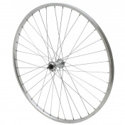 WHEEL FOR URBAN BIKE- 650X30A (26x1 3/8) -FRONT ALUMINIUM - ALUMINIUM HUB- -SOLID SPINDLE- (SOLD WITH NUTS 9X100) 3660429060138