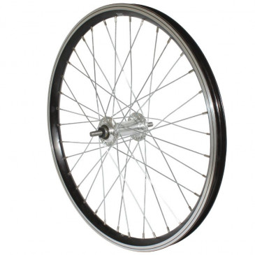 ROUE REMORQUE 20X1.75 ALU MX ALU AXE DE 9 NOIR