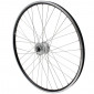 WHEEL FOR TREKKING BIKE- 700X35 FRONT ER10 -ALUMINIUM BLACK DOUBLE-WALLED - SHIMANO HUB DYNAMO DH2N 6 VOLT 3660429072292
