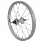 WHEEL FOR MTB- 16" REAR 16X1,75 -ALUMINIUM- STEEL HUB -SOLID SPINDLE- SINGLE SPEED (SOLD WITHOUT NUT 9x100) 0000000016414
