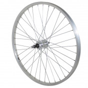 WHEEL FOR MTB - 24" REAR -ALUMINIUM -ALUMINIUM HUB - SOLID SPINDLE- FREEWHEEL 7/6 SPEED (SOLD WITH NUT 10X100) 3660429086930
