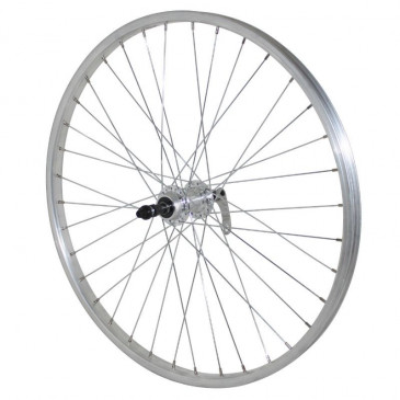 ROUE VTT PATIN BLOCAGE 24" ALU ARRIERE MOYEU ALU ROUE LIBRE 7/6V JANTE 21C 3660429086947