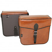 PANNIERS FOR BICYCLE -REAR- SPORFABRIC S14 STRAP FASTENING- BROWN (Lg30xL11xH30) (PAIR) 3700948102220