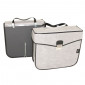 PANNIERS FOR BICYCLE -REAR- SPORFABRIC S17 (VINTAGE STYLE) HOOK FASTENING- GREY (LEATHER EFFFECT) (Lg33xL11xH28) (PAIR) 3700948146064