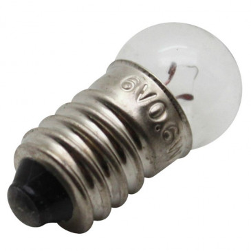 BULB/LAMP 6V 0,6W E10 G14 P2R -CLEAR (BICYCLE TAIL LIGHT) (BOX OF 10) 3700948186756