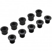 CHAINRING BOLT SET- NEWTON - ALUMINIUM BLACK FOR DOUBLE (SET OF 5) 3700948071472