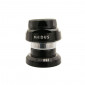 JEU DIRECTION FILETE 1"1/8 (PIVOT FOURCHE 25,4 INTERIEUR/28,6 EXTERIEUR) NEWTON ALU NOIR CAGE A BILLES 3700948071533