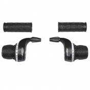 GEAR SHIFTERS SET-FOR MTB- P2R -INDEXED- TYPE GRIPSHIFT 7 speed WITH HANDLES (PAIR). Revoshift 3700948045022