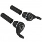 MANETTE VTT P2R INDEXE TYPE GRIPSHIFT 7V. AVEC REVETEMENTS (PAIRE) - POIGNEE TOURNANTE COMPATIBLE SHIMANO 3700948045022