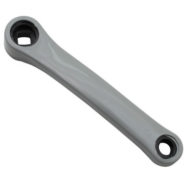 LEFT CRANK ARM- 170mm- NEWTON - STEEL PLASTIC COATED-GREY