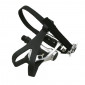 PEDALE ROUTE/PISTE ALU VELGO ARGENT 9/16" AVEC CALE PIED + COURROIE 3700948075265