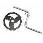 CHAINSET FOR BMX FAUBER "ONE PIECE CRANK" WITH 44T.STEEL CHAINRING -FOR 1/2" PEDALS