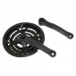 CHAINSET FOR MTB- P2R 7/8 Speed ACIER BLACK 170mm 48-38-28 WITH CHAIN GUARD (BOTTOM BRACKET 122mm) 3700948042601