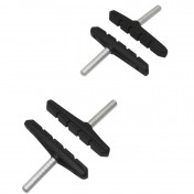 BRAKE PADS FOR MTB- SMOOTH STUD ASSYMETRIC- NEWTON 72mm BLACK (2 PAIRS) 3700948073858