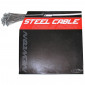 BRAKE CABLE FOR MTB- NEWTON STEEL 1,6mm 1,80M (100 UNITS BOX)