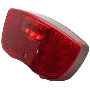 TAILLIGHT ON BATTERY -ON CARRIER- MARWI 4400 TRILED-BLACK -INCLUDED 2 AAA BATTERY