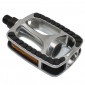 FLAT PEDAL FOR URBAN BIKE- -ALUMINIUM- NEWTON 811 SILVER 9/16" (PAIR ON CARD) 3700948260289